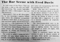 Gay Scene bar review, 1970.
